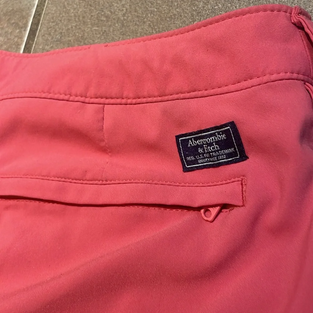 - Abercrombie & Fitch Dri-Fit Casual coral Shorts!  34